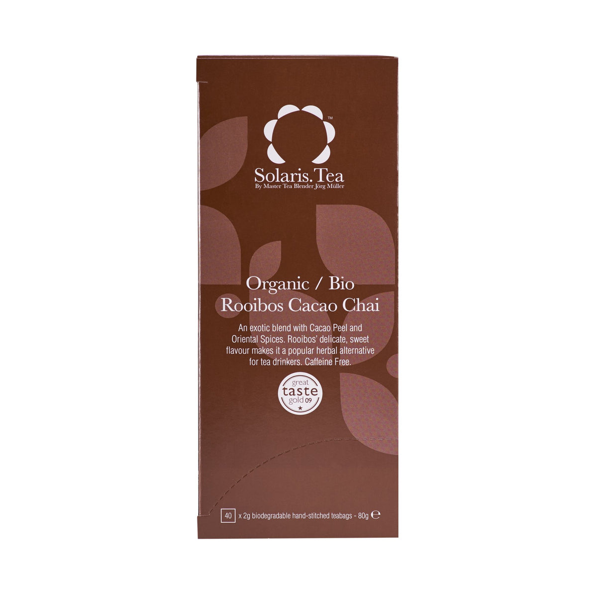 Solaris Tea Organic Rooibos Cacao Chai Tea - Naturally Caffeine-Free | 40 Count Teabags | 80g 4