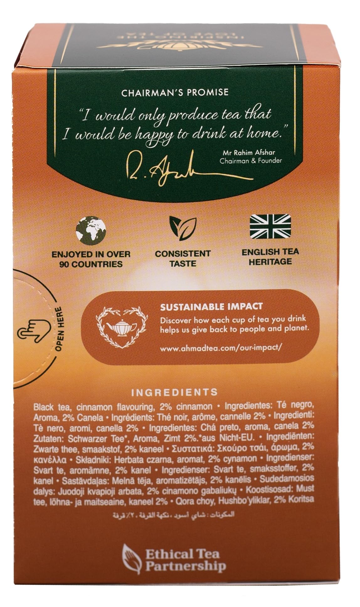 Ahmad Tea Cinnamon Haze Black Tea - 20 Teabags (Pack of 5) 4