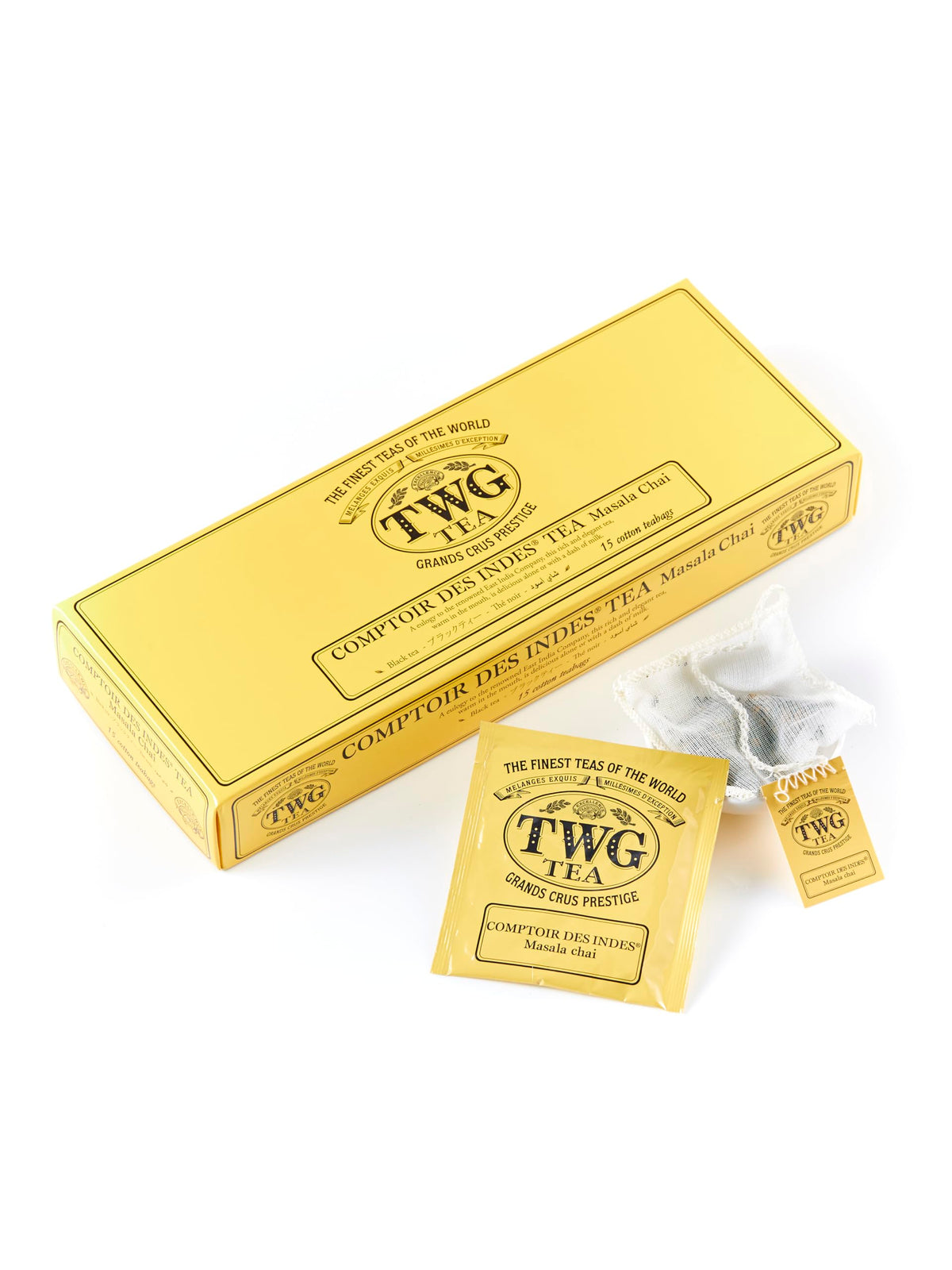TWG Tea Comptoir Des Indes Masala Chai & Spices Black Tea Teabags - 15 Count