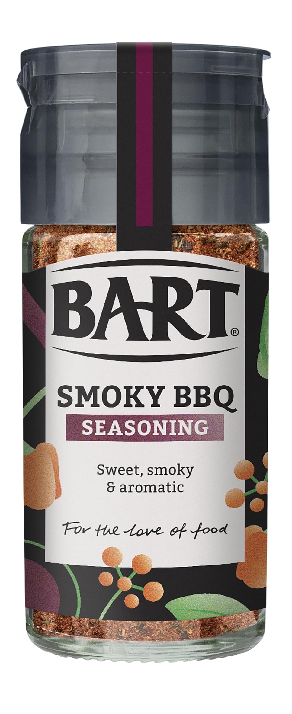 BART Barbecue Seasoning - Sweet & Smoky Blend, 50g Jar (Pack of 6)