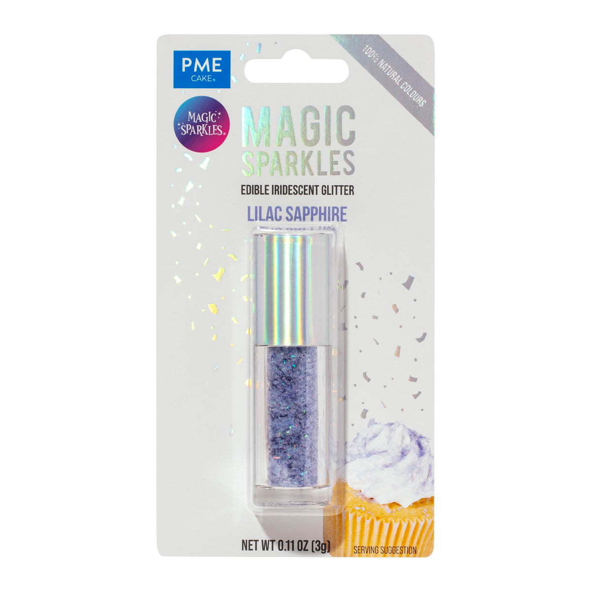PME Magic Sparkles Edible Glitter - Lilac Sapphire, 3g 4