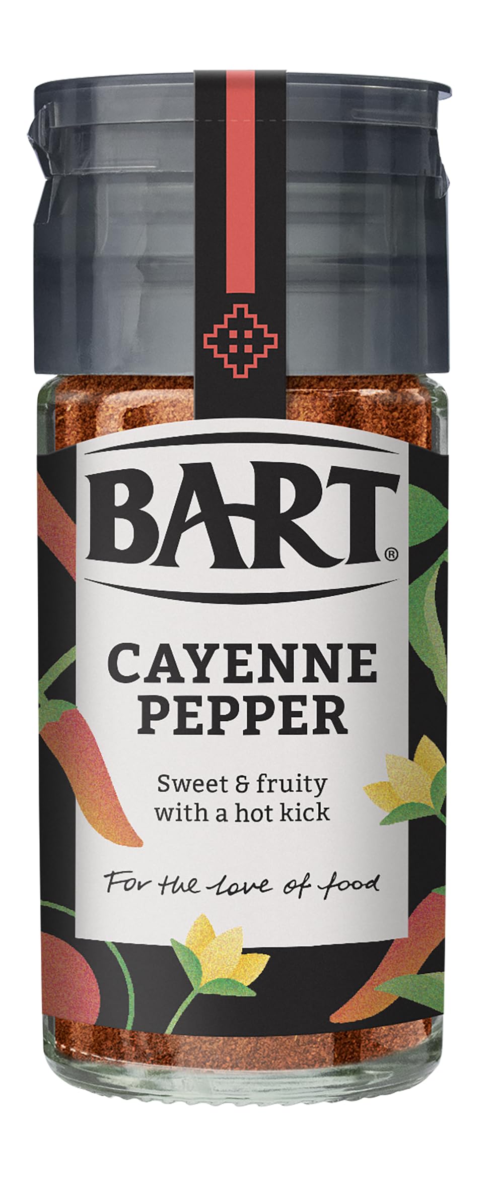 BART Cayenne Pepper - 6 x 36g Jars | Sweet, Earthy & Hot Flavour