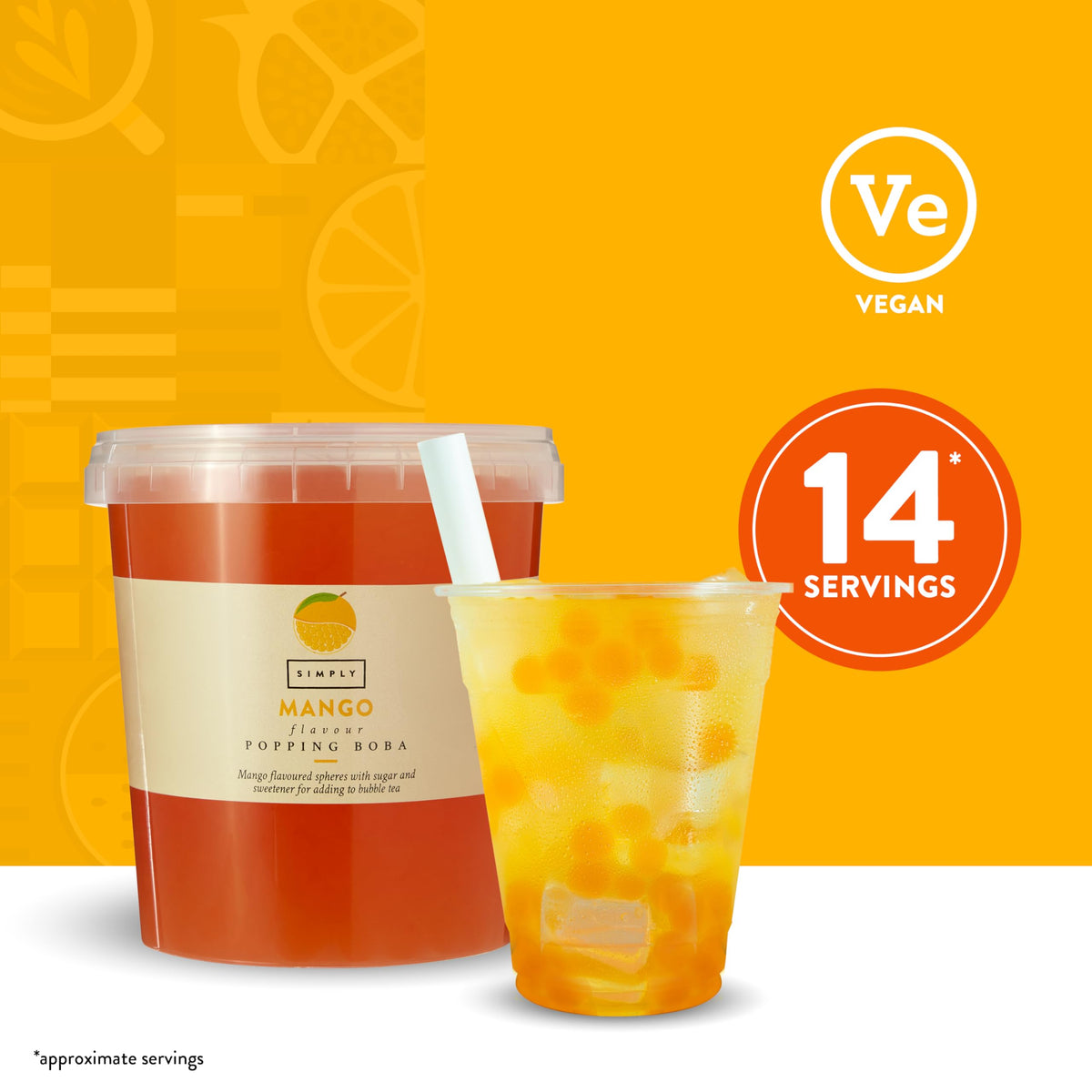 Simply Mango Popping Boba - 870g 2