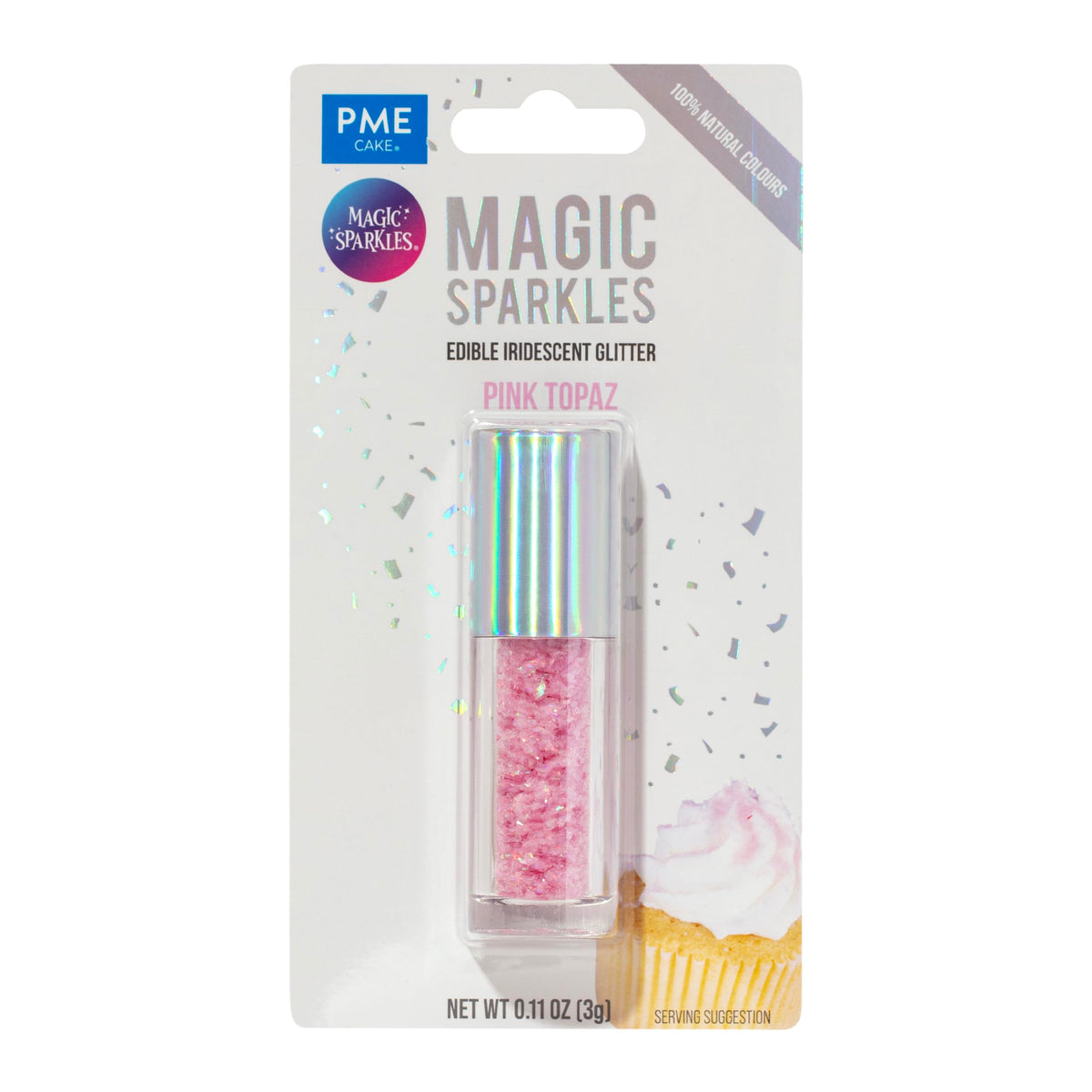 PME Magic Sparkles Edible Glitter - Pink Topaz, 3g 4