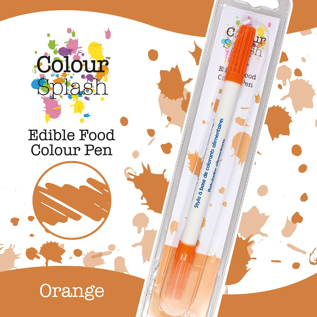 Colour Splash Edible Food Colouring Pens - Dual Tip Icing Pens, Pack of 2 (2ml)