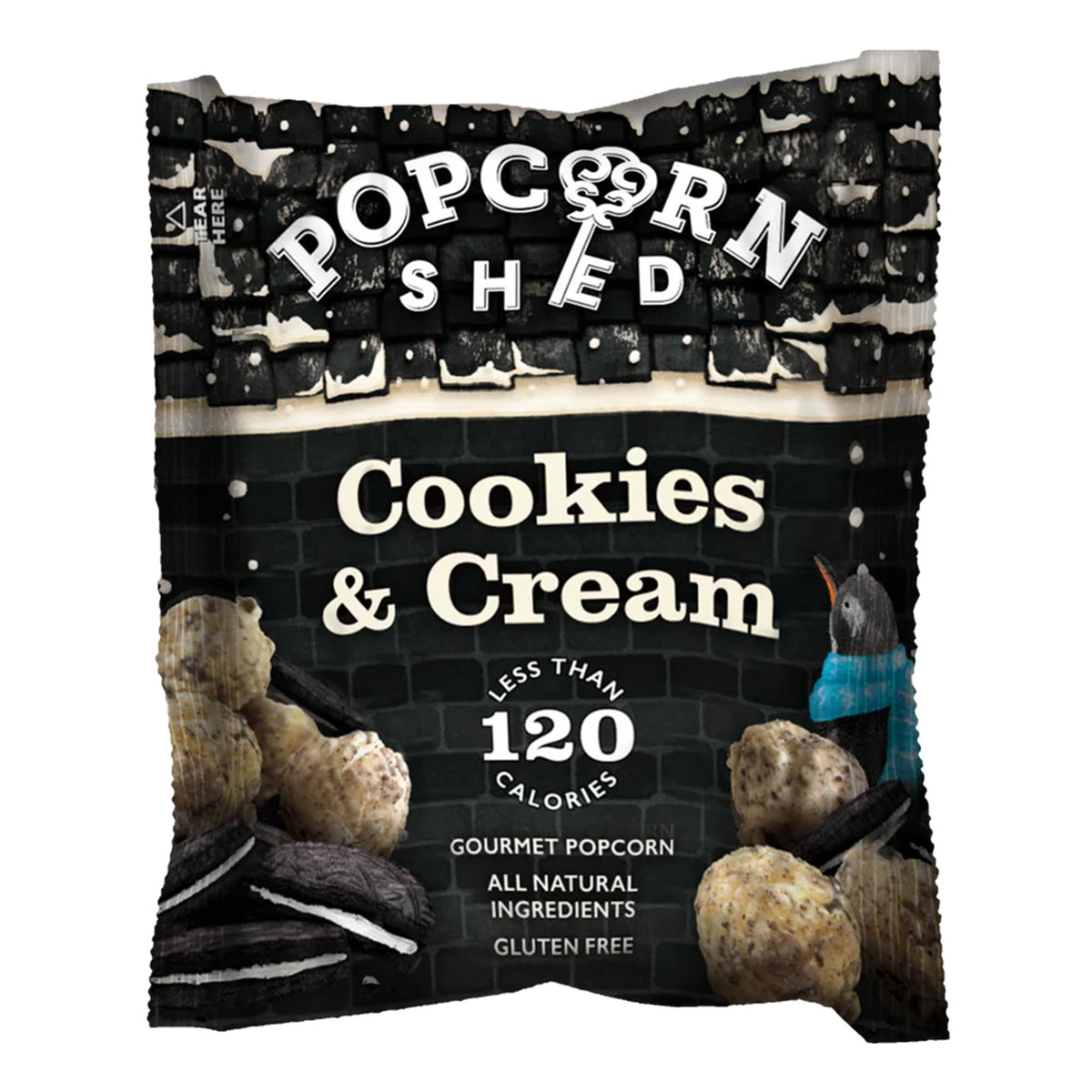 Popcorn Shed Cookies & Cream Gourmet Popcorn - Gluten Free, 24g