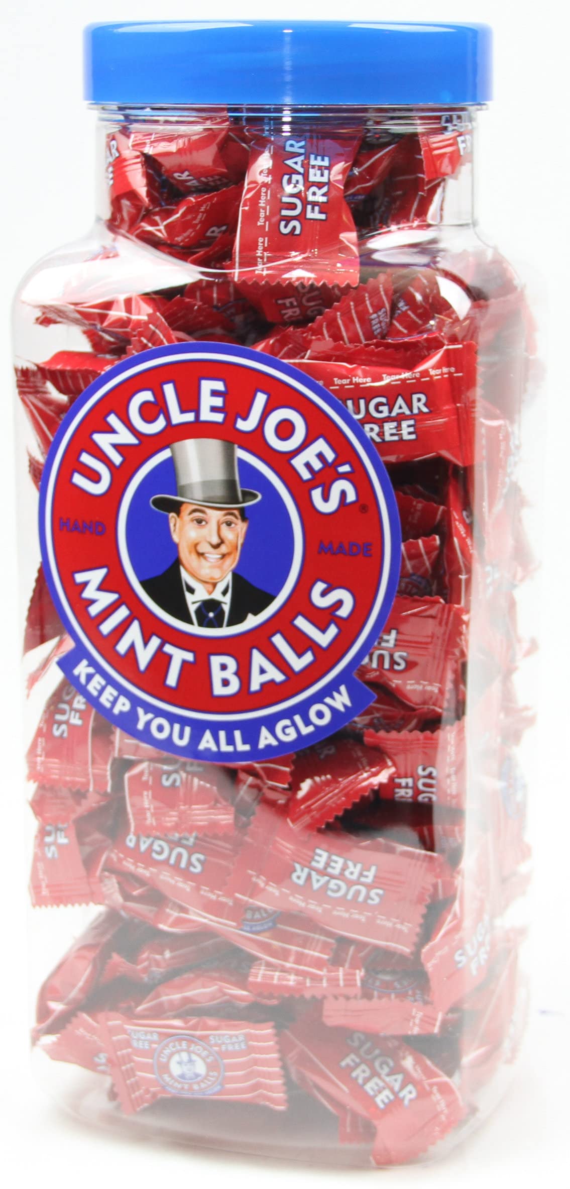 Uncle Joe's Sugar Free Mint Balls - 1.4kg Jar | Gluten-Free | Vegetarian