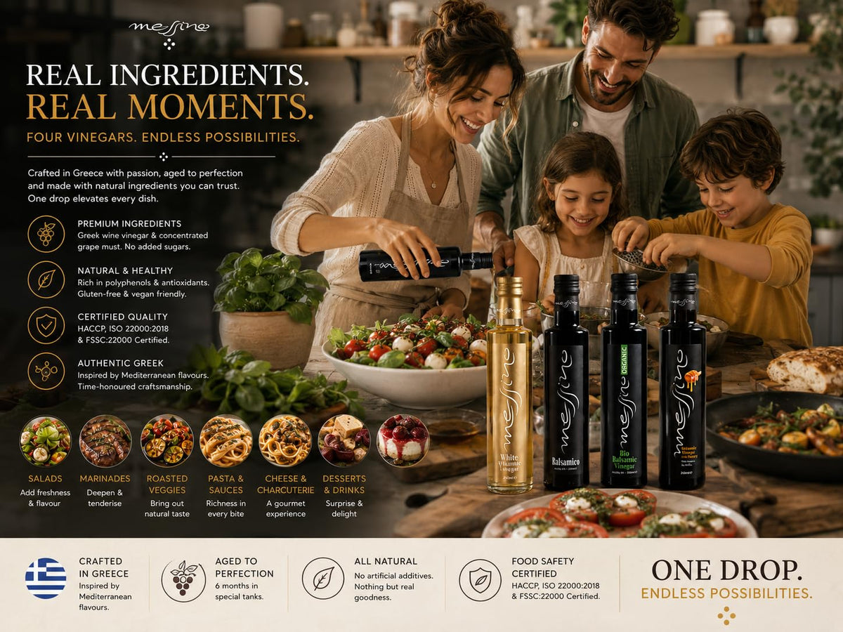 Messino Greek Balsamic Vinegar with Honey - 2 x 250ml Bottles 8