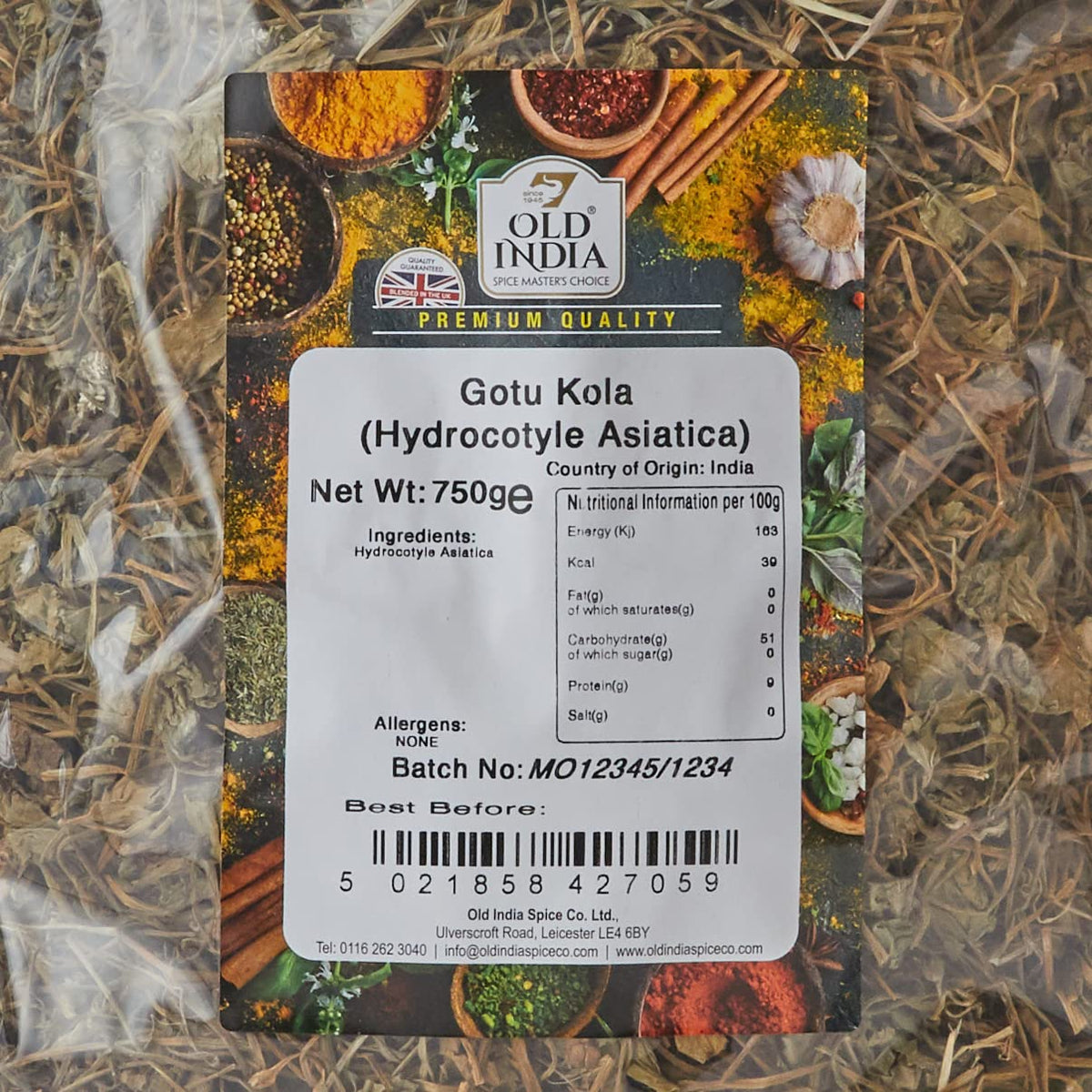 Old India Gotu Kola (Hydrocotyle Asiatica) - Whole Herbs, 750g 2