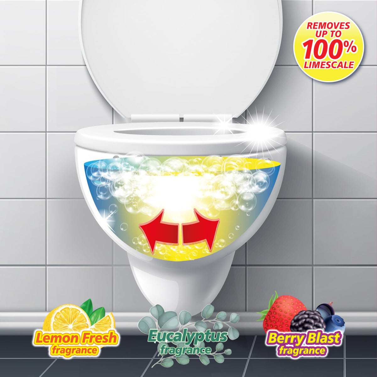 Elbow Grease Toilet Cleaner Tabs - Lemon Fresh Scent | Pack of 10 Tablets | Limescale Remover 5