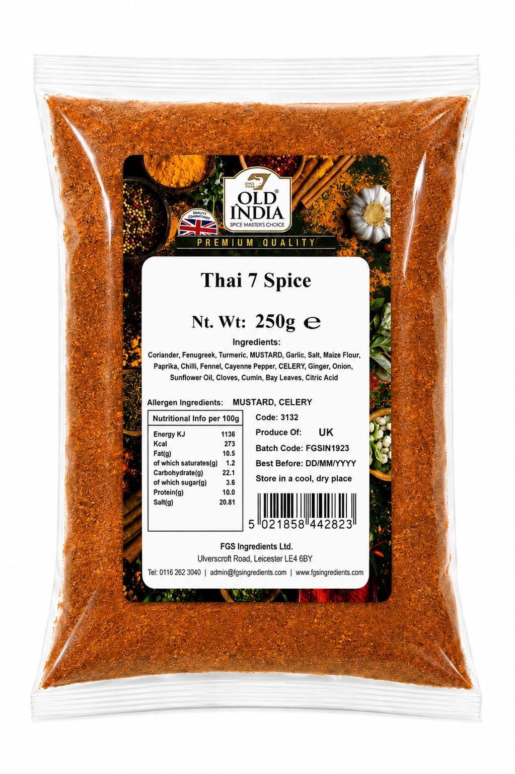 Old India Thai 7 Spice Blend - 250g 1