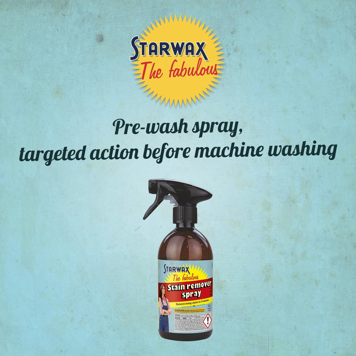 STARWAX THE FABULOUS Pre-Wash Stain Remover Spray - 500 ml | Removes Stubborn Stains | Safe for Delicates 5