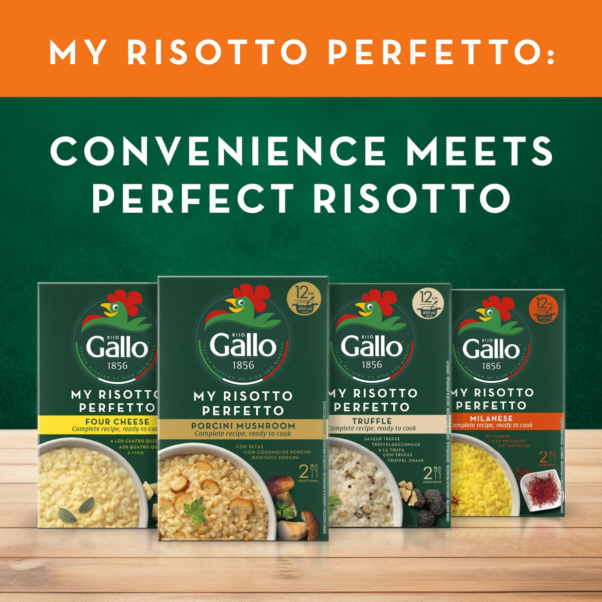 Riso Gallo My Risotto Perfetto Vegetarian Saffron - 175g (Pack of 6) 3