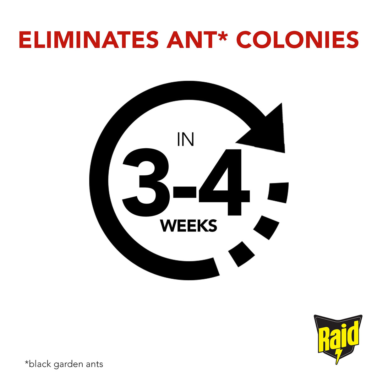 Raid Ant Bait - Kills Ants & Eliminates Colonies | Indoor/Outdoor Use | 10ml 3