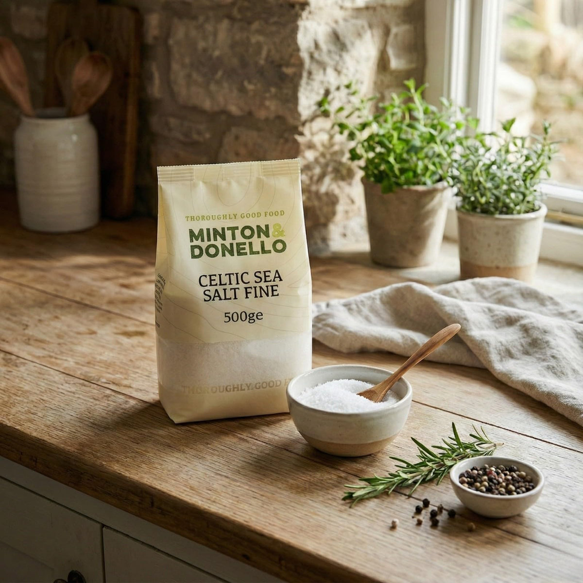 Minton & Donello Fine Celtic Sea Salt - Unrefined, Rich in Minerals | 500g 3