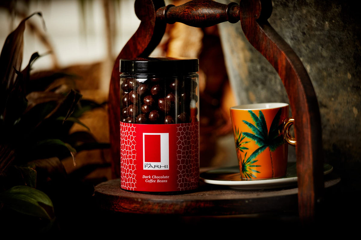 Rita Farhi Dark Chocolate Covered Coffee Beans - 290g Jar 3