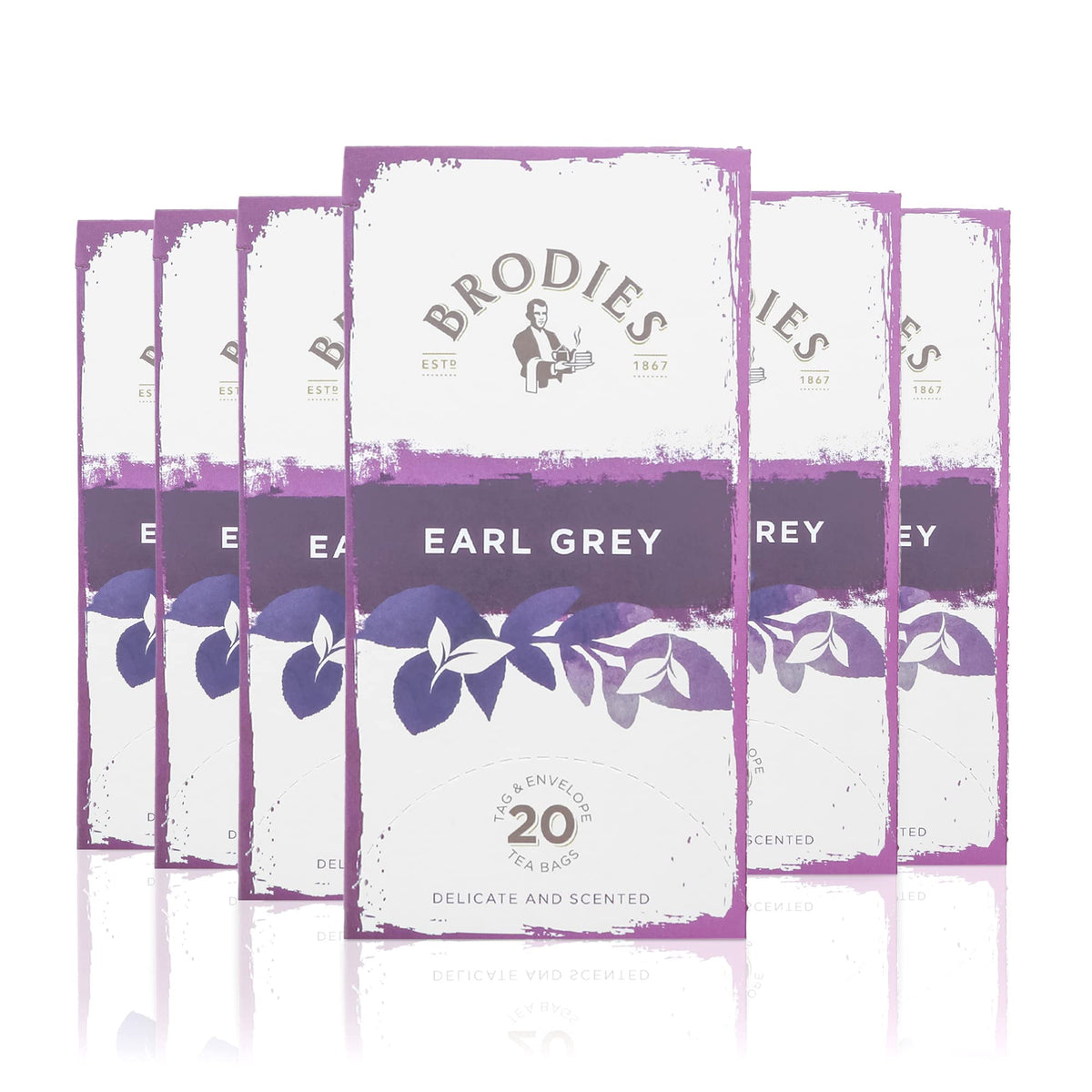 Brodies Earl Grey Tea Bags - 6 Boxes of 20 Tea Bags Each (120 Total) 1