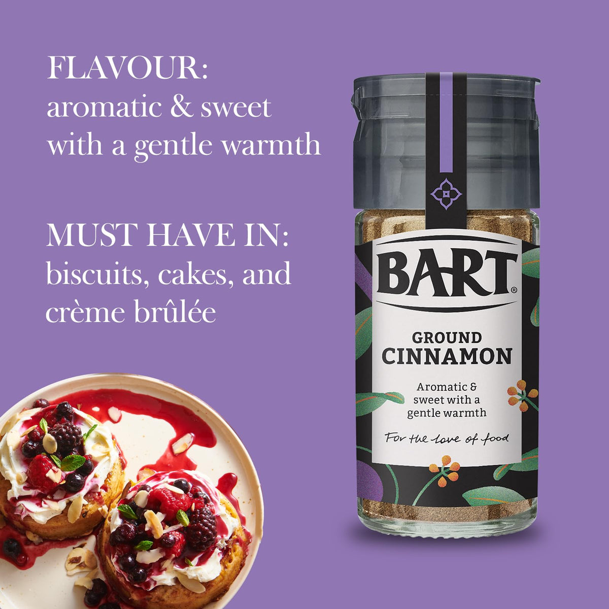 BART Ground Cinnamon - Pack of 6 x 39g Jars 2