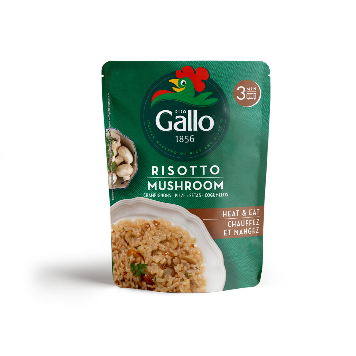 Riso Gallo Mushroom Risotto Pronto - 250g Pack of 6 | Cooks in 2 Minutes | Vegetarian 1