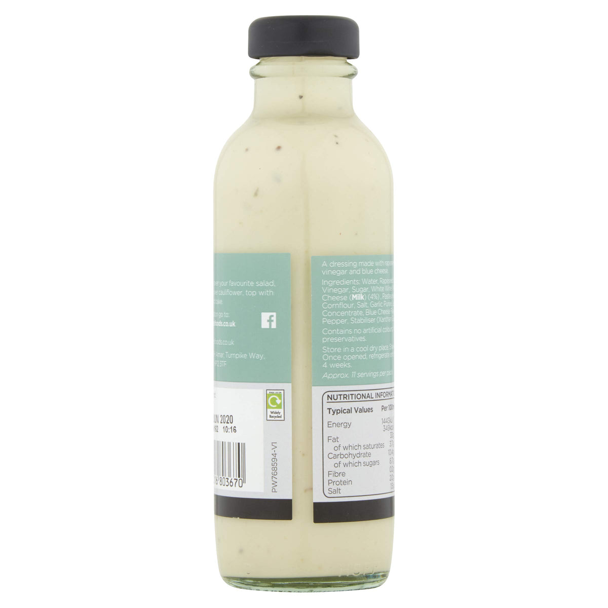 Mary Berry's Blue Cheese Dressing - Rapeseed Oil, Red Wine Vinegar | Pack of 2 x 235 ml | Vegetarian Society Approved 3