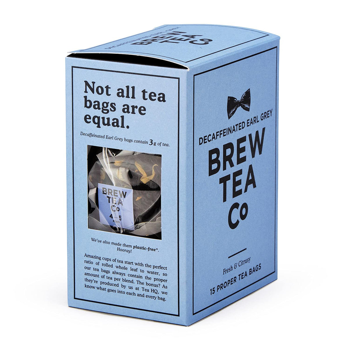 Brew Tea Co Decaffeinated Earl Grey Tea - 15 Teabags, Caffeine-Free, Fresh & Citrusy Flavor 2
