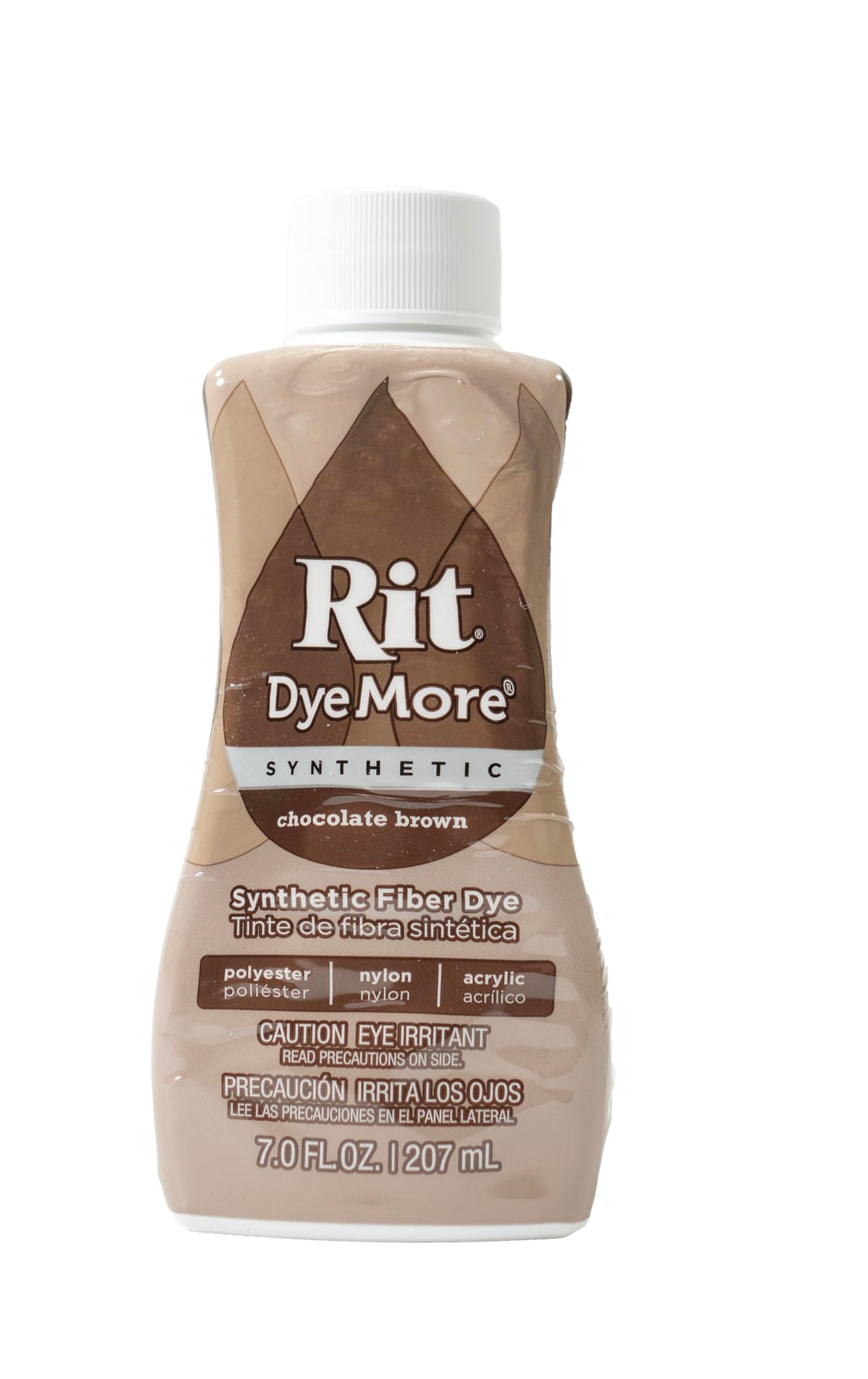 Mouldmaster Fabric Dye - Vibrant Color for Natural & Synthetic Fabrics | Chocolate Brown Liquid | 207ml