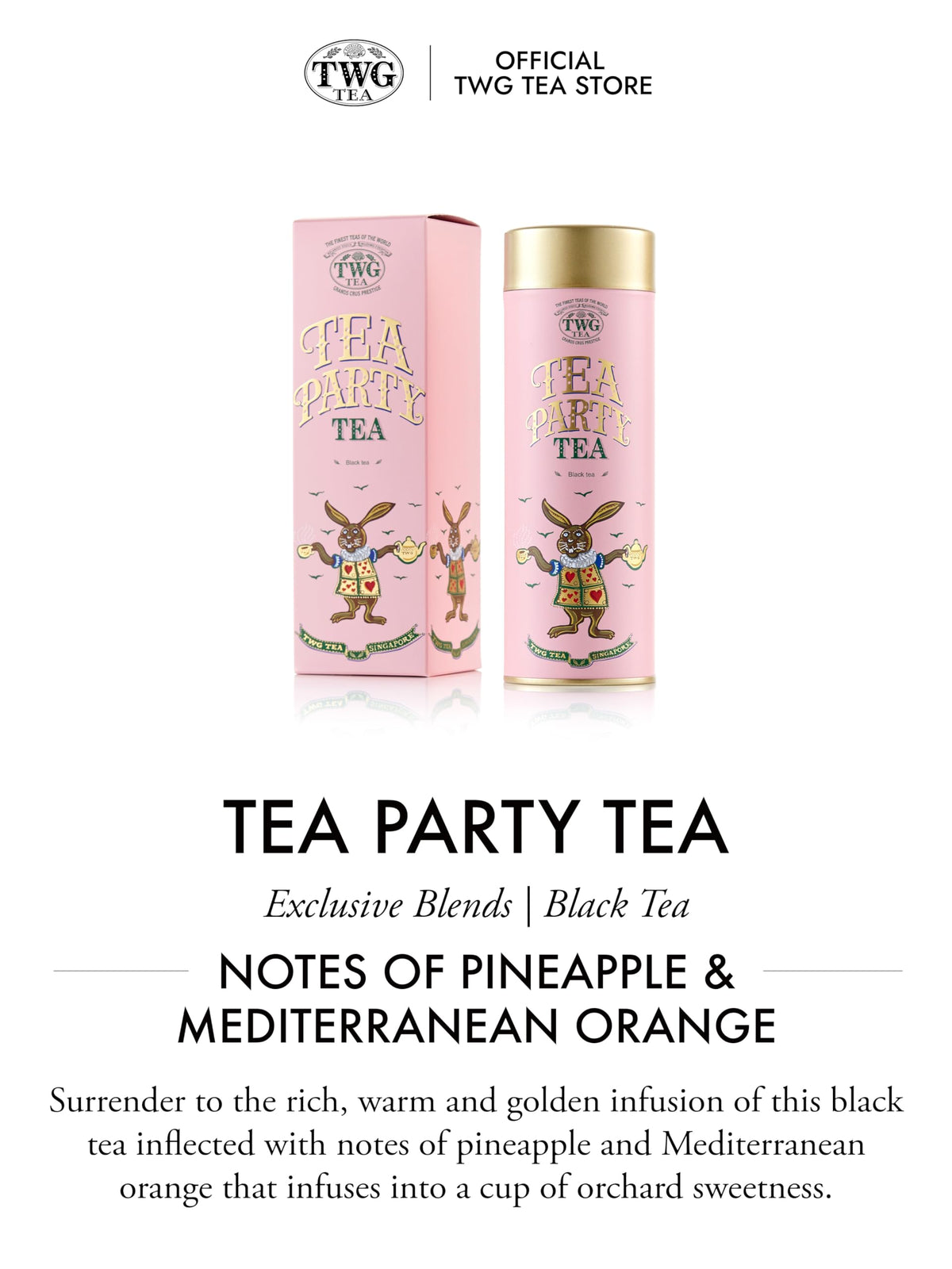 TWG Tea Tea Party Loose Leaf Black Tea - Marigold & Tropical Fruits, 100g 3