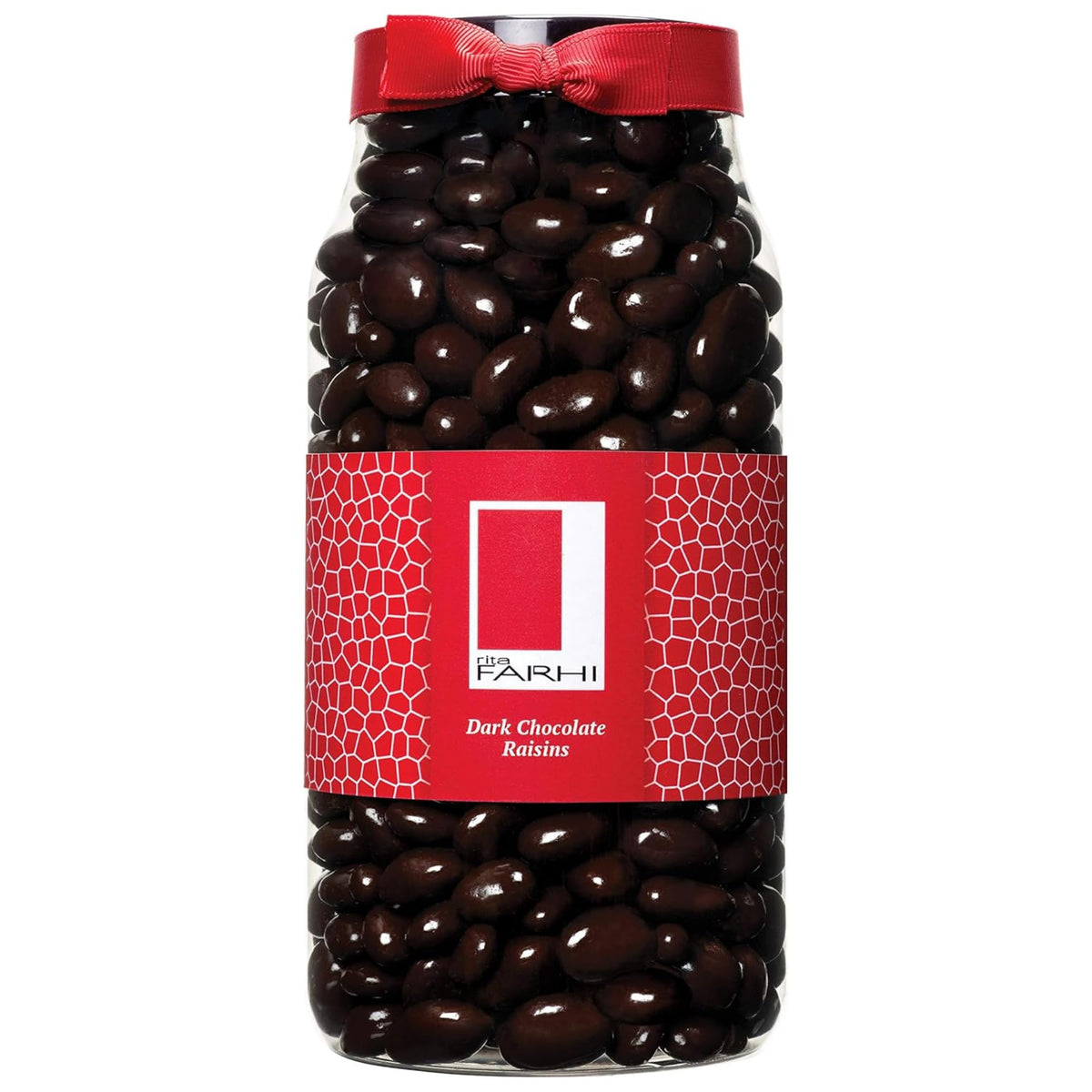 Rita Farhi Dark Chocolate Raisins - 870g Jar | Classic Combination | Vegetarian Friendly