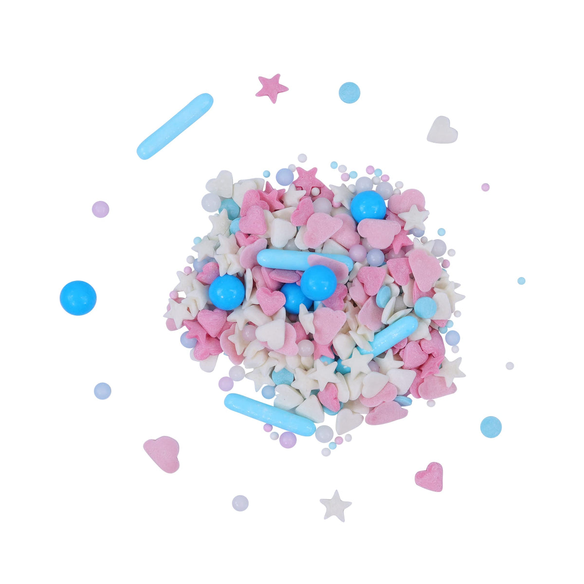 PME Out the Box Sprinkle Mix - Candy Floss Theme, Sugar Shapes, Resealable Box, 120g (Pack of 2) 3