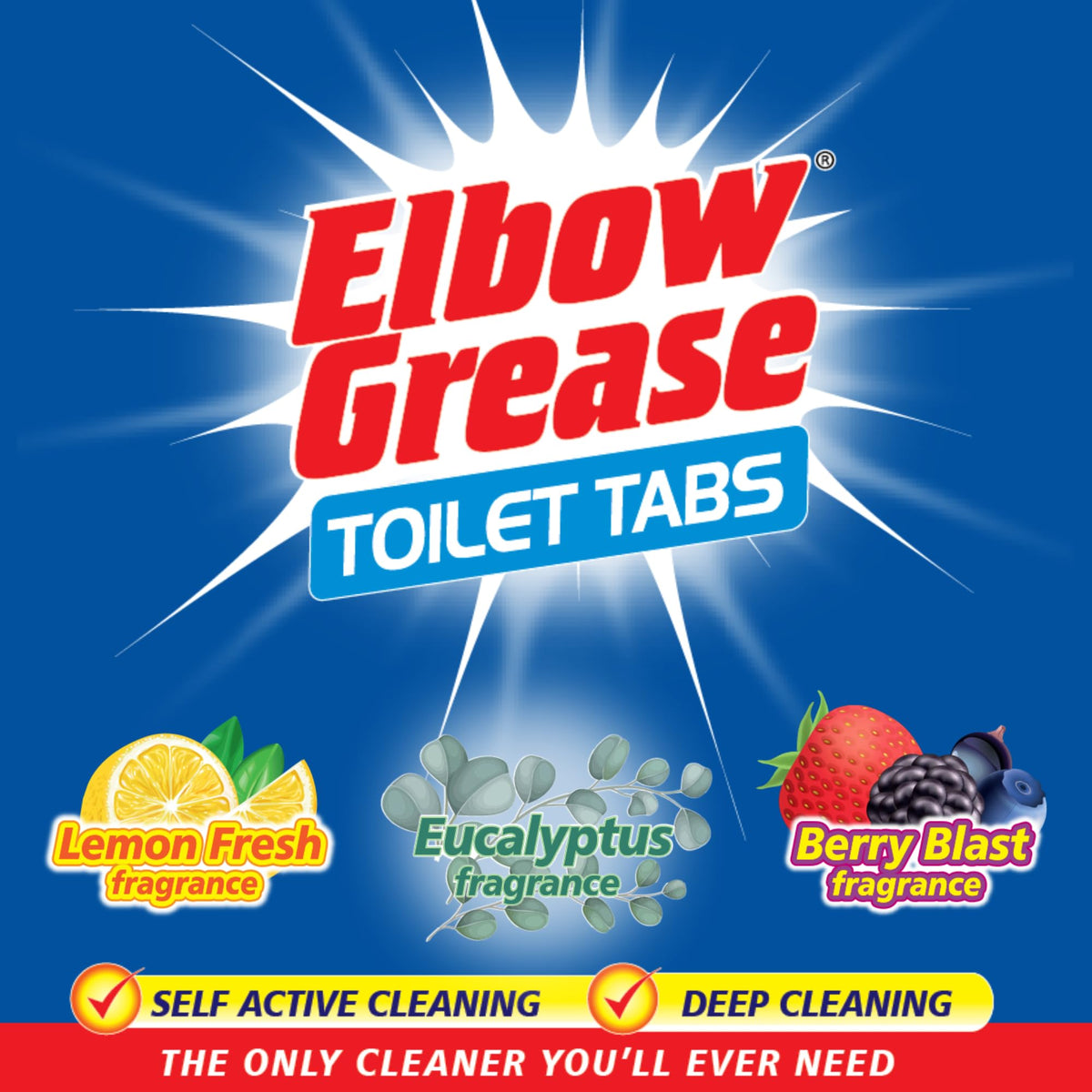 Elbow Grease Toilet Cleaner Tabs - Lemon Fresh Scent, 5 Count 2