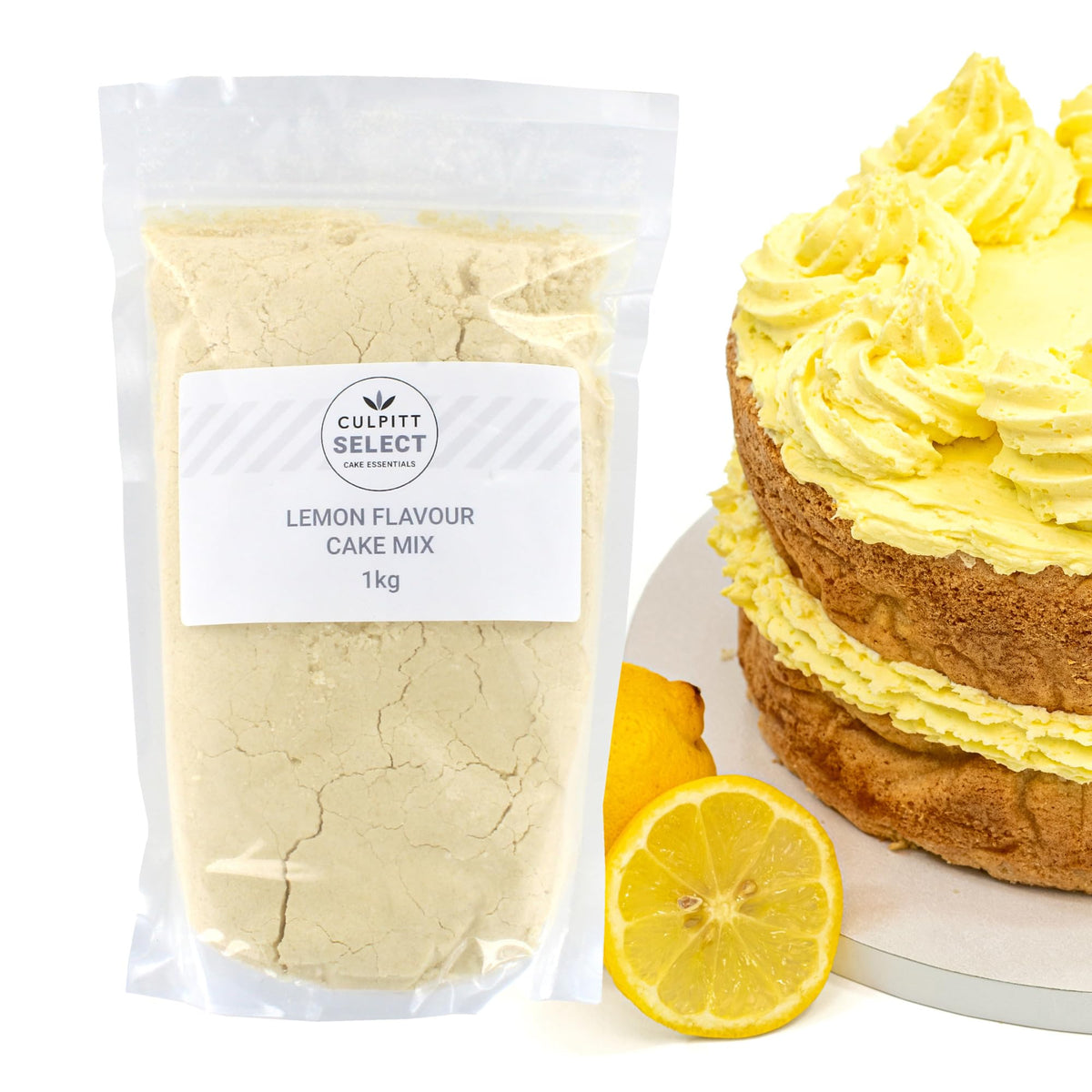 Culpitt Select Lemon Cake Mix - Makes 2 x 8" Cakes | Just Add Water | 1kg