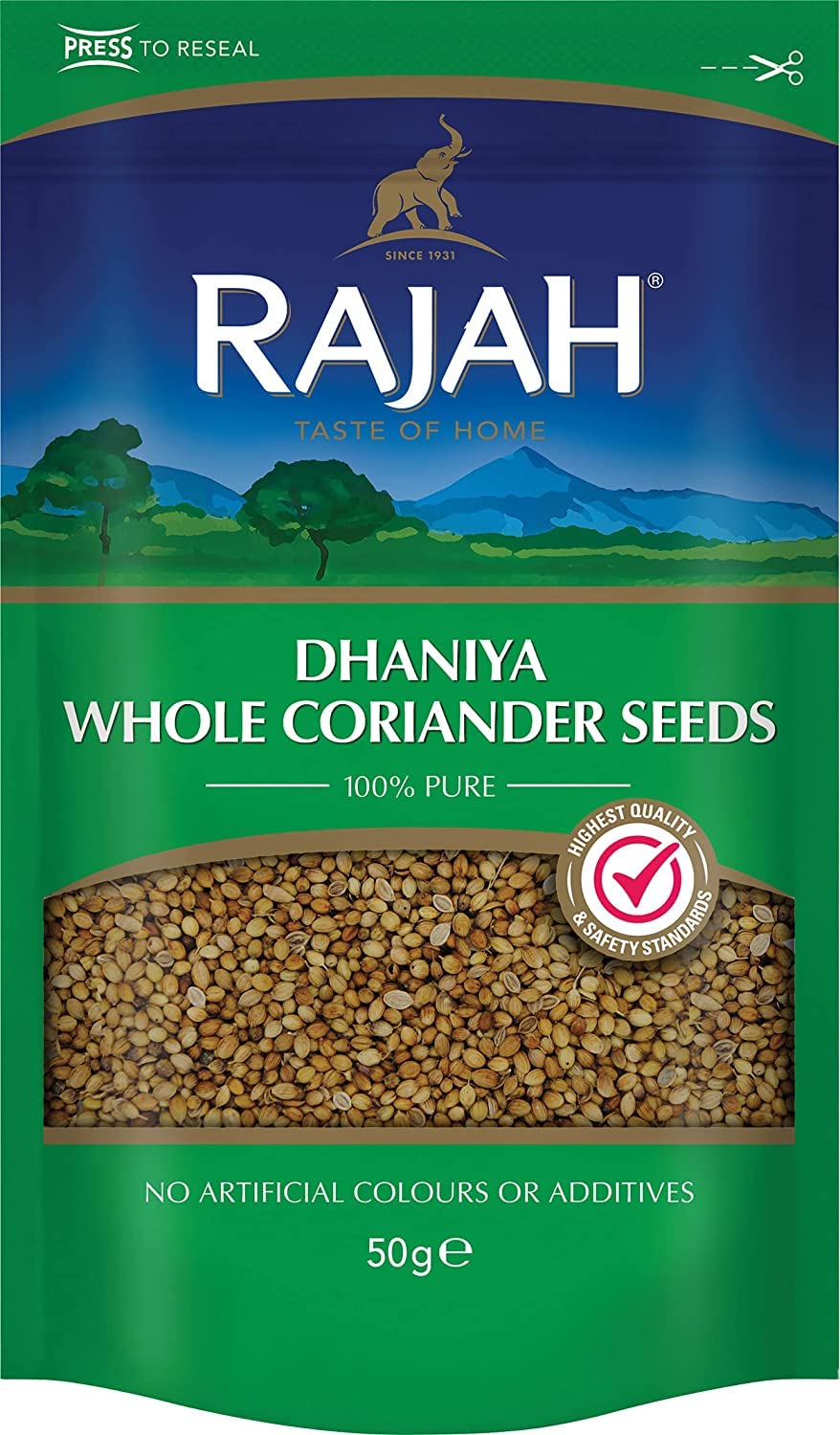 Rajah Whole Coriander Seeds - 100g (Pack of 2 x 50g) 3
