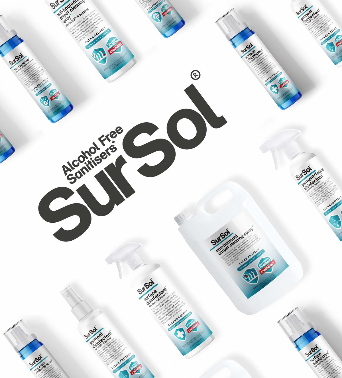 SurSol Surface Disinfectant - Hospital Grade Antibacterial Cleaner | 100 ml | Unscented 2