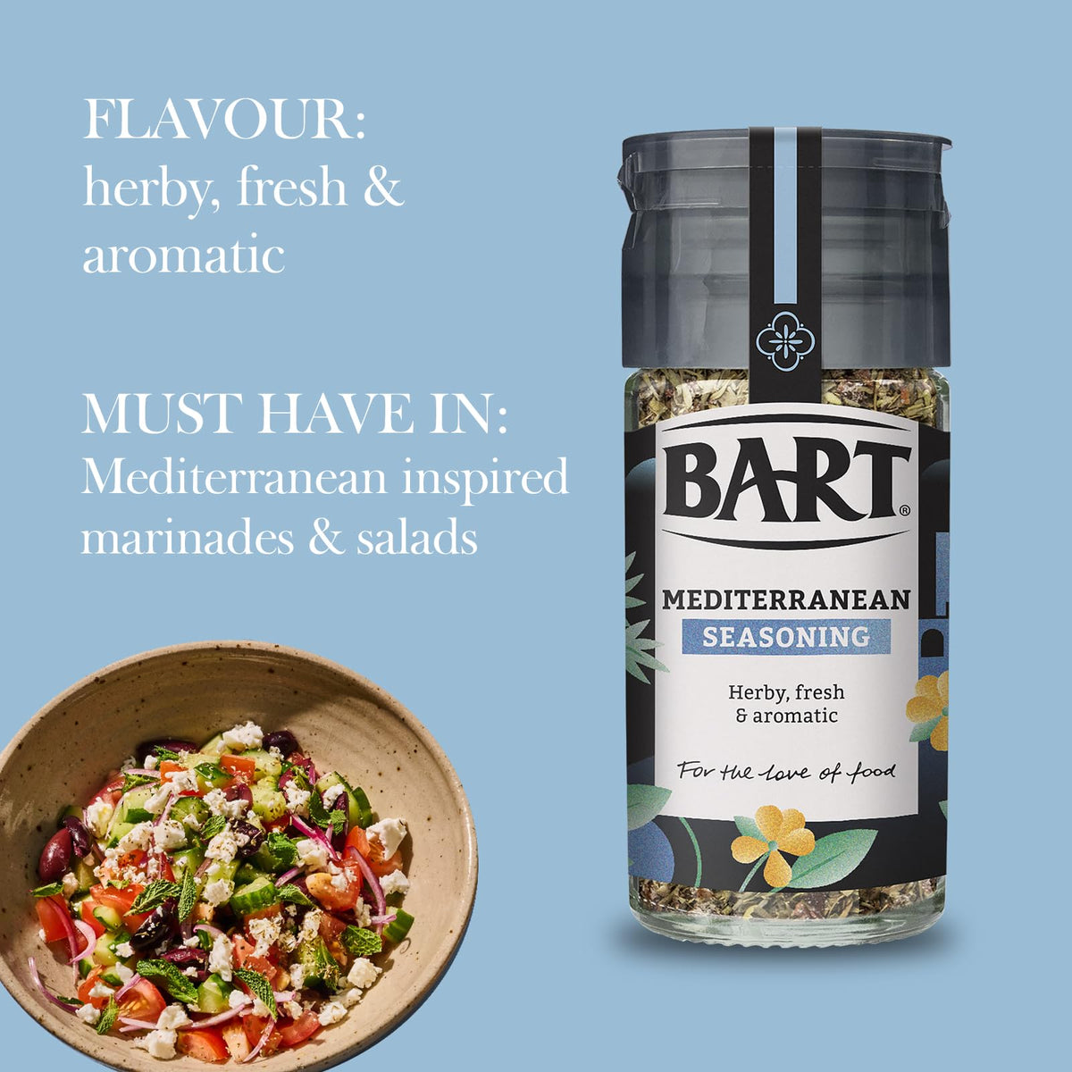 BART Mediterranean Seasoning Jar - 6 x 28g