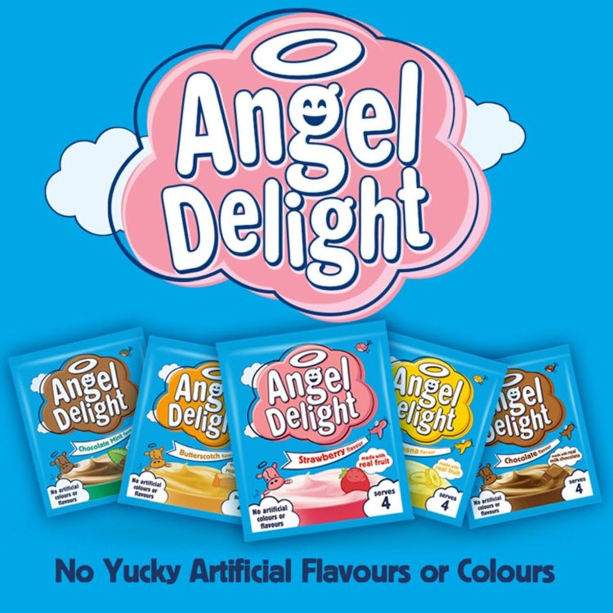 Angel Delight Strawberry Flavour Instant Dessert Mix - Pack of 6, 59g Sachets 5