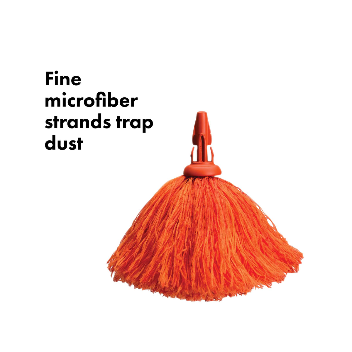 OXO Good Grips Microfiber Delicate Duster - Machine Washable Head | Orange 3