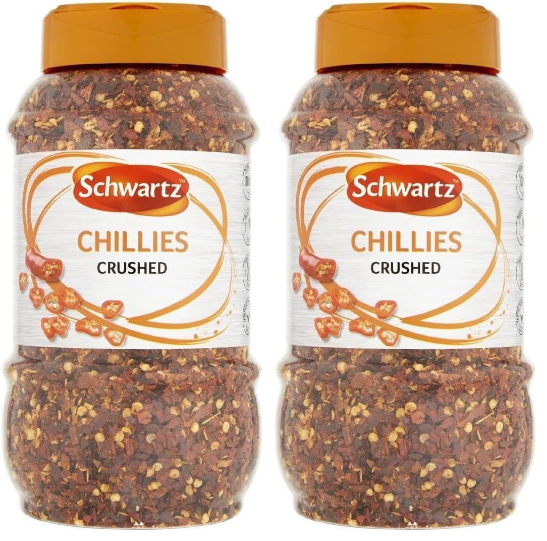 Schwartz Crushed Red Chillies - Fiery Heat for Authentic Flavour | 260g Pack of 2