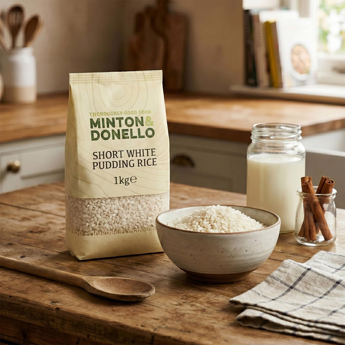 Minton & Donello Short White Pudding Rice - Creamy Risottos & Desserts | 1kg