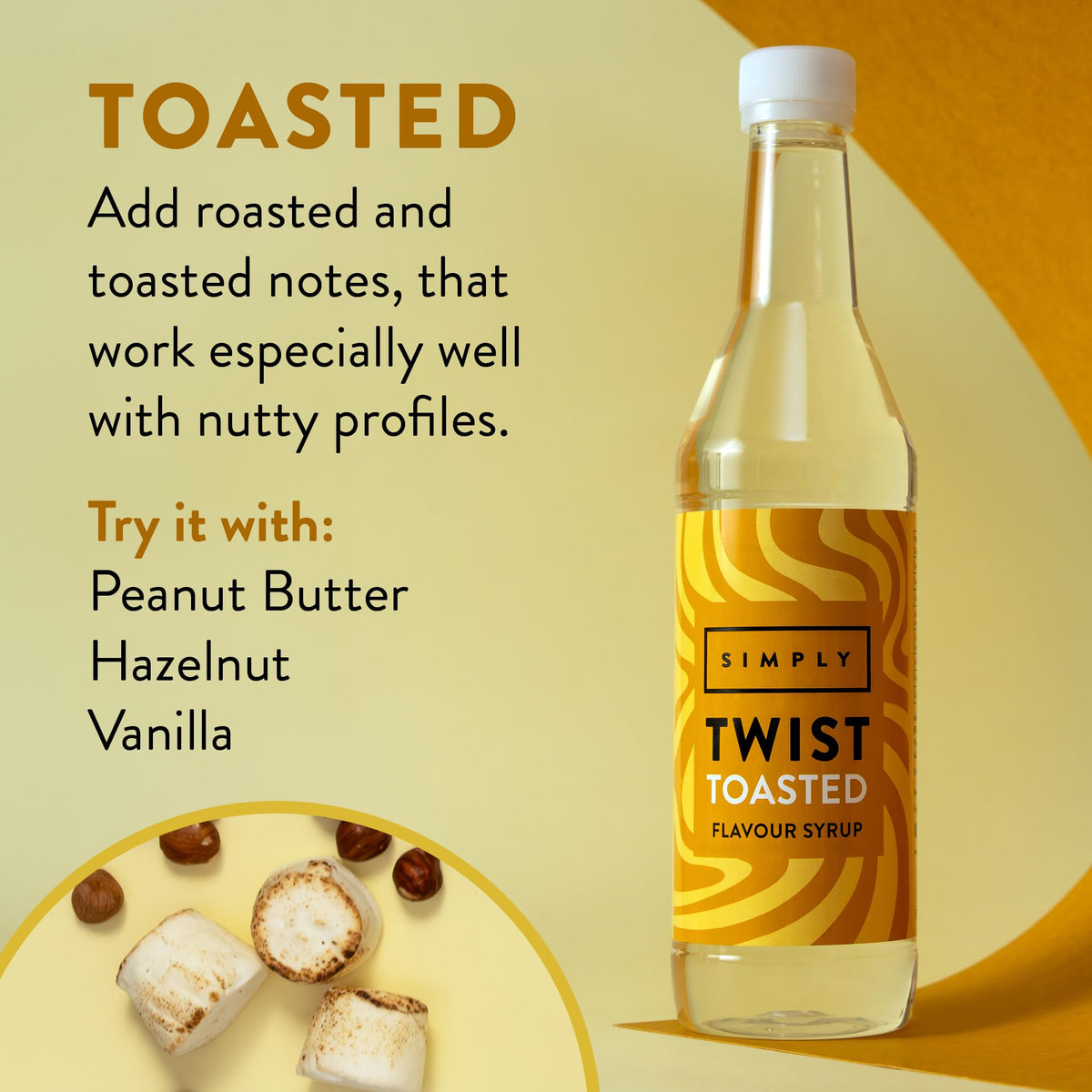 Simply Twist Toasted Flavour Coffee Syrup - 485ml 6