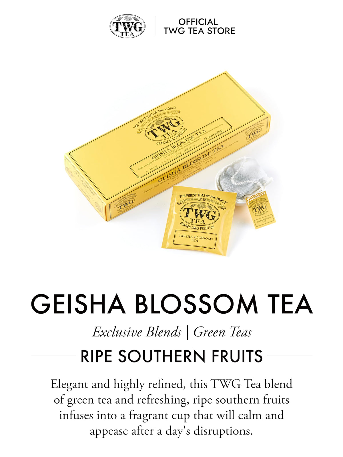 TWG Tea Geisha Blossom Tea - Passionfruit & Marigold Petals | Herbal Tea | 40g 3