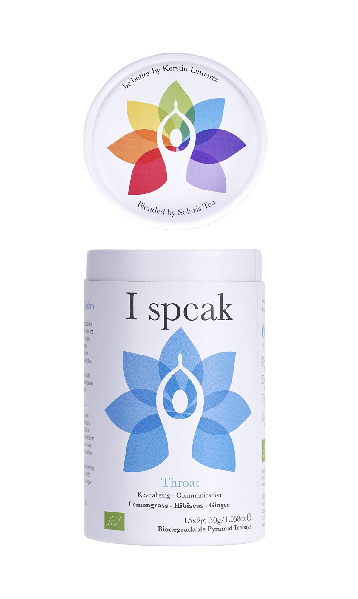 Solaris Tea I Speak Throat Chakra Herbal Tea - Caffeine-Free, Citrus Notes | 15 Biodegradable Teabags 13