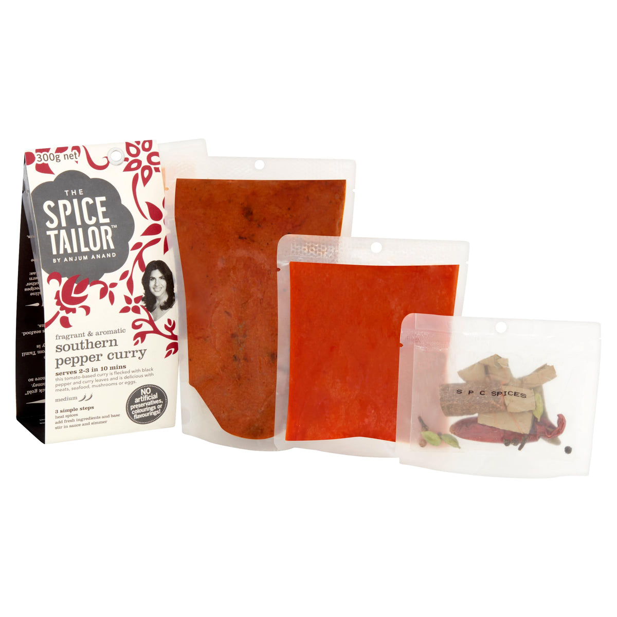 The Spice Tailor Southern Pepper Curry Meal Kit - Authentic Indian Flavours, Natural Ingredients, 5 Servings 4