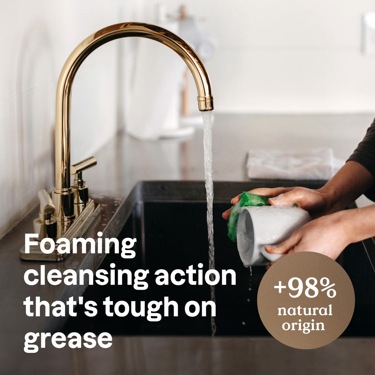 ATTITUDE Washing-Up Liquid - Cuts Grease & Removes Food Residue | 473 ml | Orange & Sage Scent