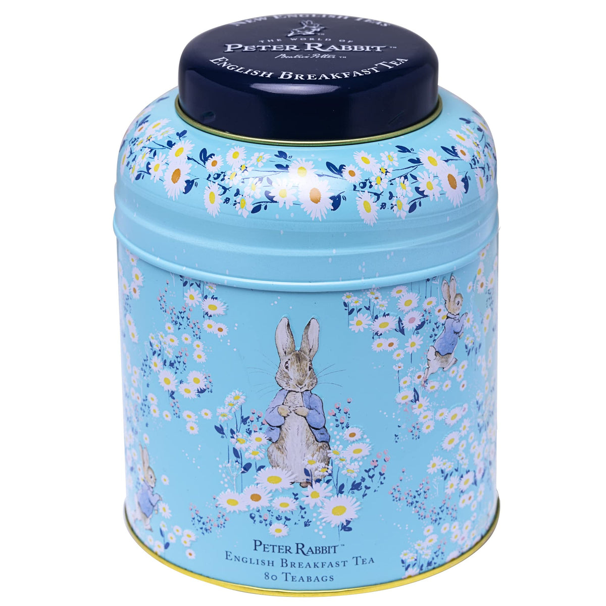 New English Teas Peter Rabbit Tea Tin - 80 English Breakfast Teabags 1