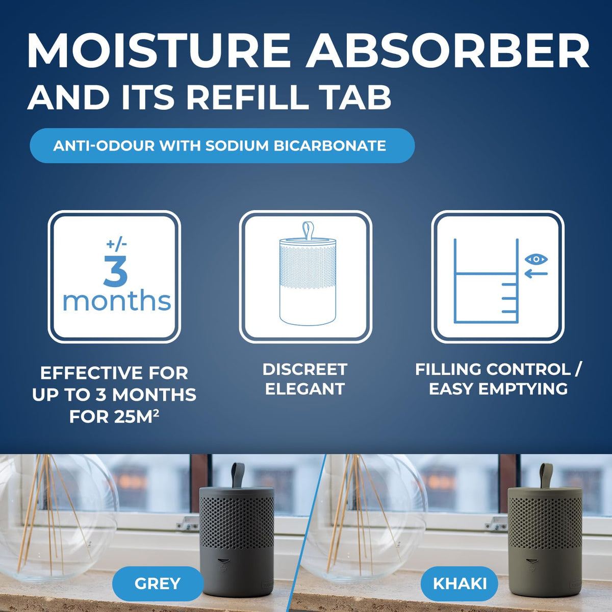 STARWAX Moisture Absorber - Absorbs Damp & Odours | 500g Tab | 25m² Room Coverage 3
