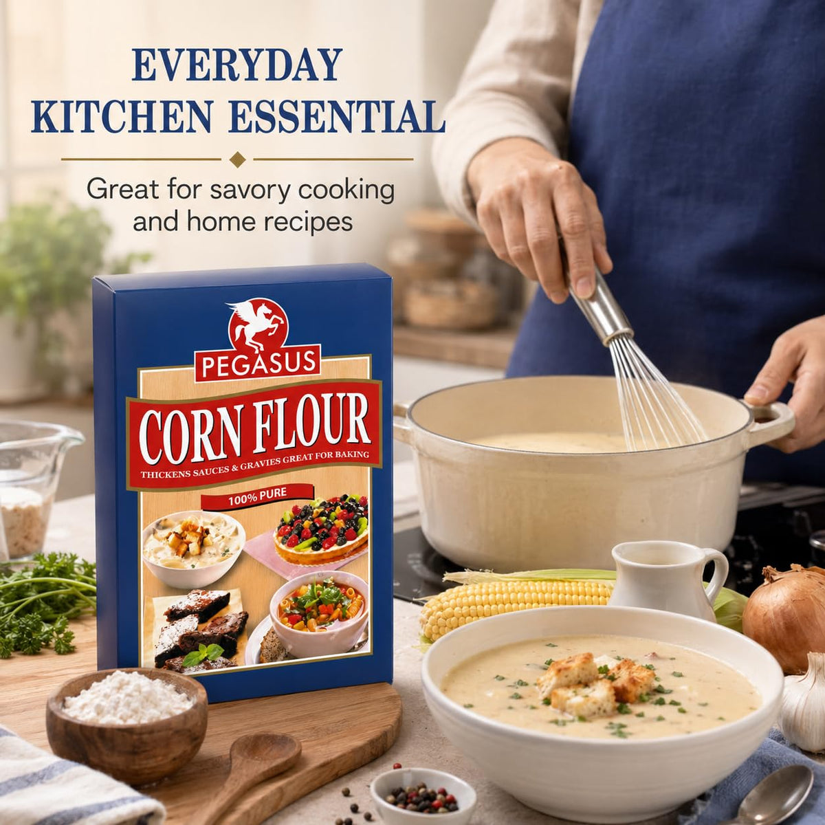 Pegasus Cornflour - Smooth Thickening Agent for Sauces, Gravies & Baking | 500g 6