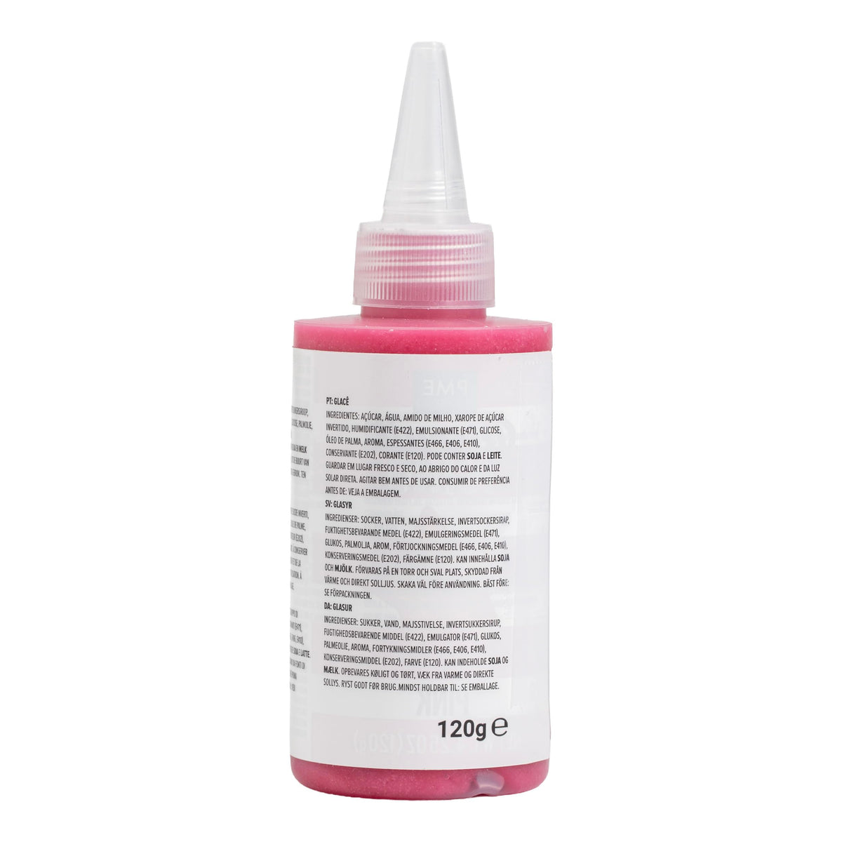 PME Pink Biscuit Icing - Ready-to-Use Squeeze Bottle | 120g 7