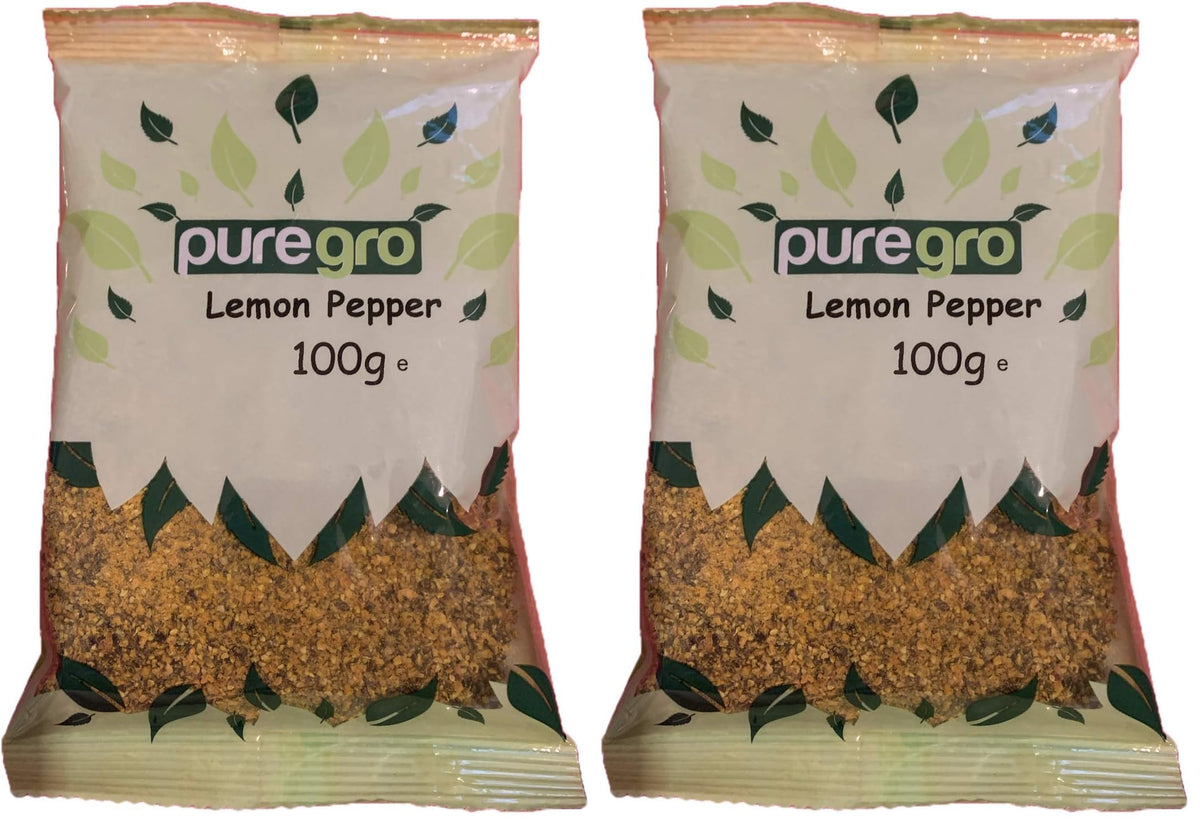 Puregro Lemon Pepper Meat Seasoning - 100g Pack of 2