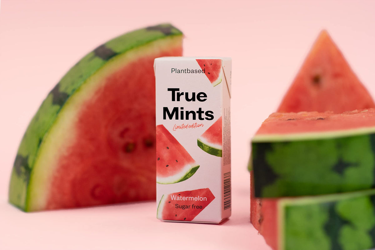 True Gum Watermelon Mints - Sugar-Free, Vegan, Xylitol Sweetened | 12-Pack 5