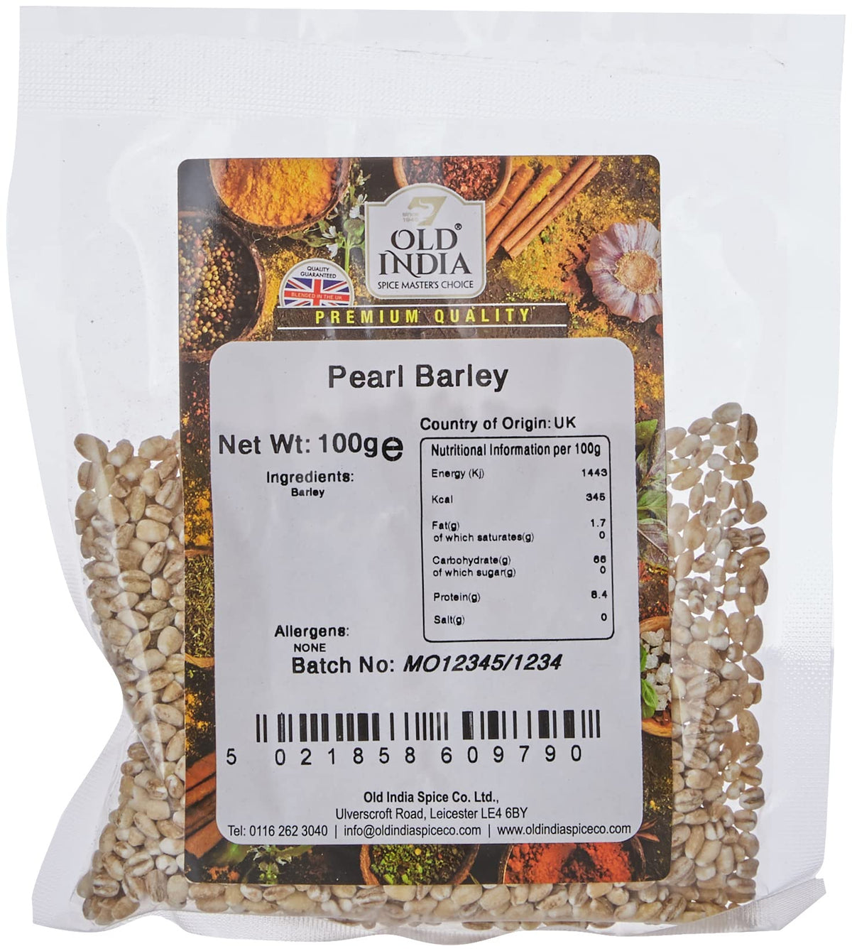 Old India Pearl Barley - 100% Natural, Additive-Free | 100g 1